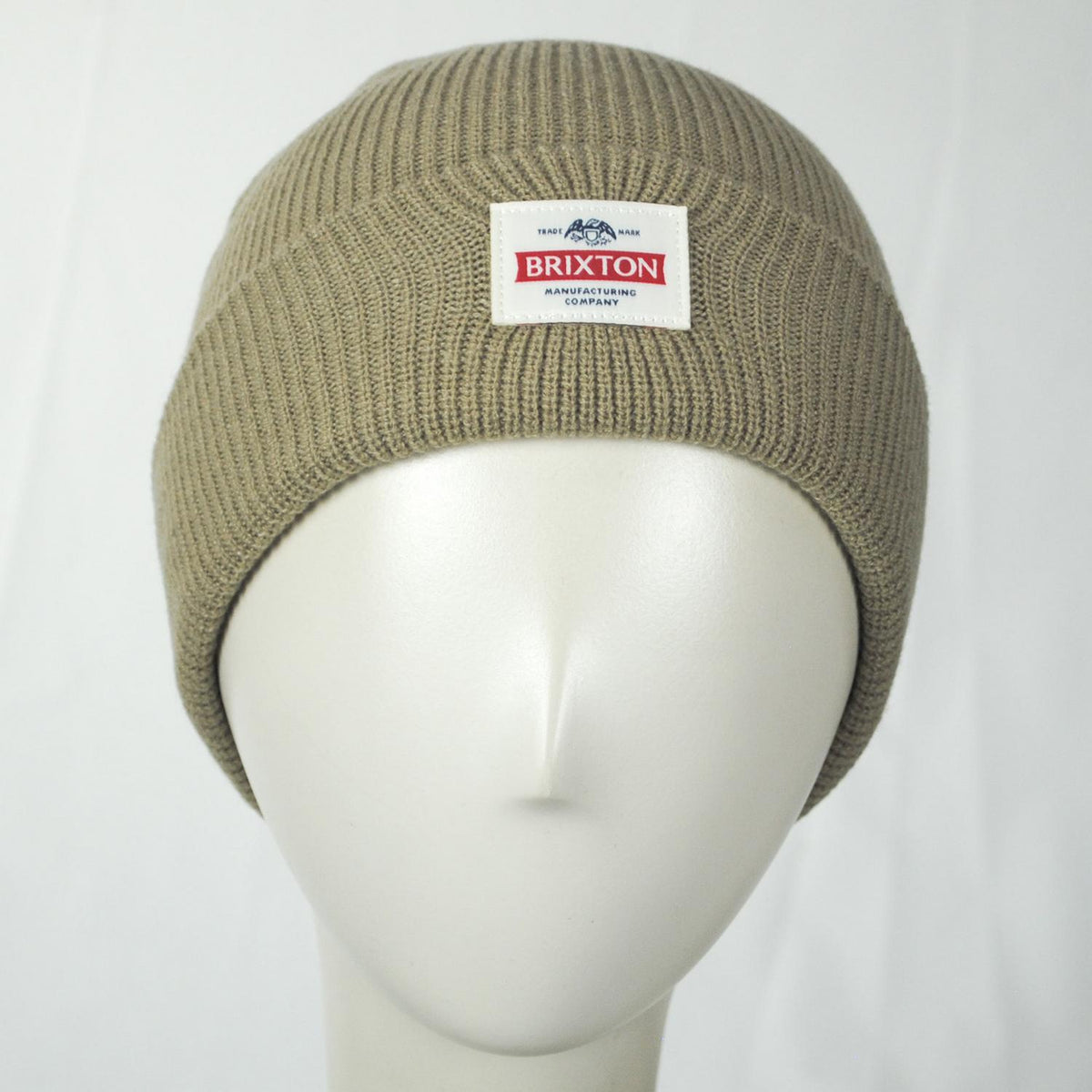 BRIXTON HATS | Trademark Beanie Hat | 502711 | front | BRITISH KHAKI