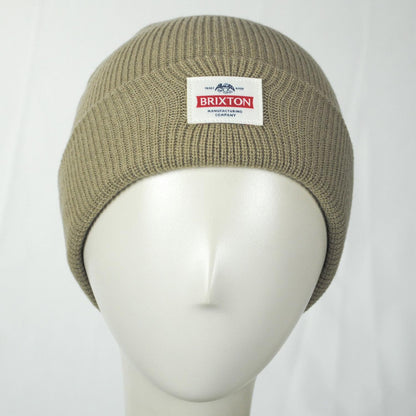 BRIXTON HATS | Trademark Beanie Hat | 502711 | front | BRITISH KHAKI