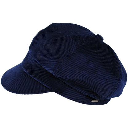 BRIXTON HATS | Bailey Corduroy Newsboy Cap | 161539 | profile | NAVY CORDUROY