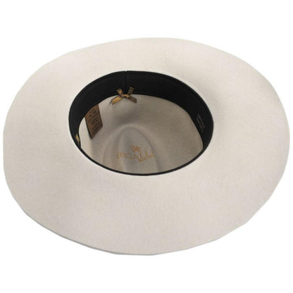 Bigalli | Zoey Floppy Brim Wool Felt Fedora Hat | 131433 | under | CREAM