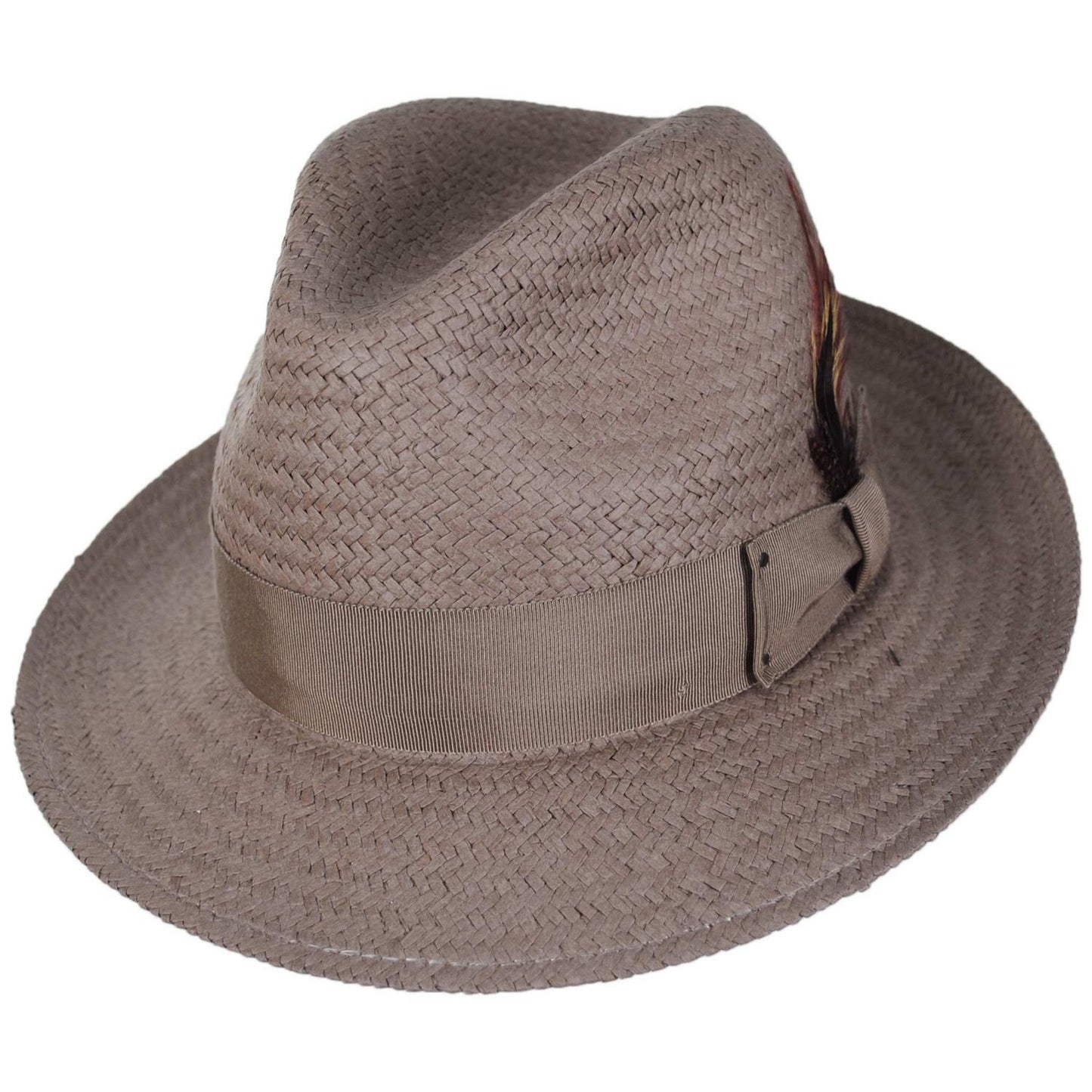 Bailey 1922 | Blixen Sun Raindura Straw Fedora Hat - Stone | 127936ST | lead | STONE