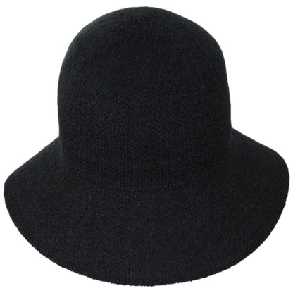San Diego Hat Company | Jean Ann Knit Bucket Hat | 108664 | front | BLACK