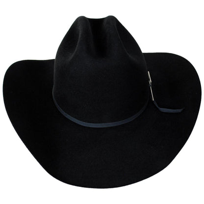 Seager | Longhorn 10X Fur Felt Western Hat | 136406 | front | BLACK