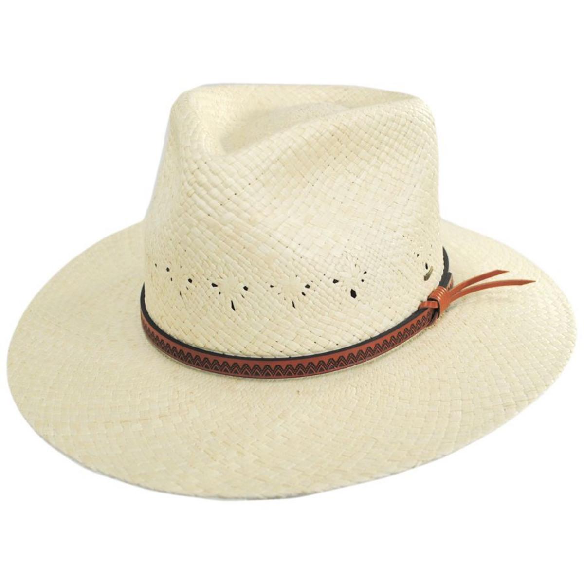 Bailey 1922 | Horan Panama Straw Fedora Hat | 127732 | lead | NATURAL
