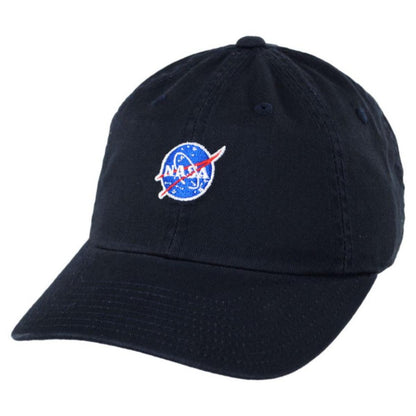 NASA | NASA Micro Cotton Strapback Baseball Cap Dad Hat | 210372 | lead | NAVY