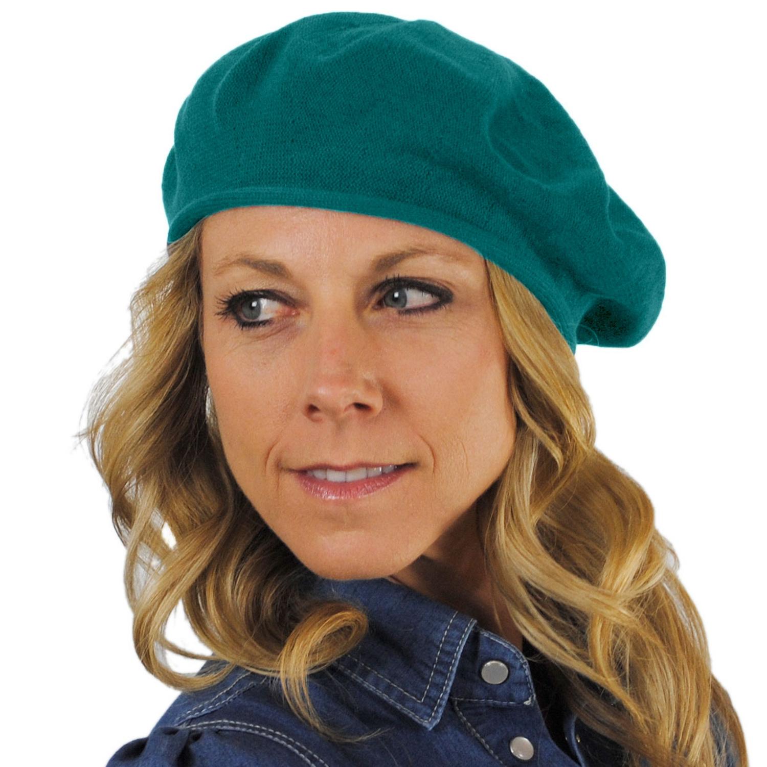 sur la tete | Cotton Beret - 10.5 inch Diameter | 151100 | lsfone | BALTIC JADE