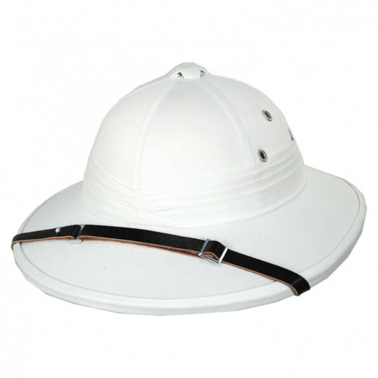Village Hat Shop | French Pith Helmet - White | 155800W | lead | WHITE