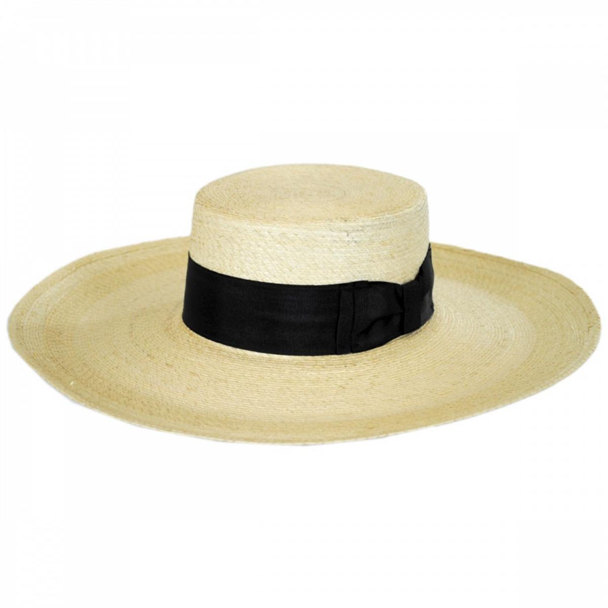Stetson | Sunny Mexican Palm Leaf Straw Boater Hat | 101655 | lead | NATURAL