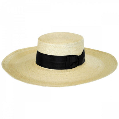 Stetson | Sunny Mexican Palm Leaf Straw Boater Hat | 101655 | lead | NATURAL