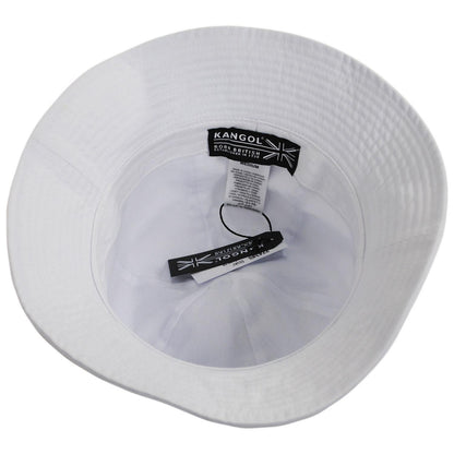 Kangol | Washed Cotton Casual Bucket Hat | 185804 | under | WHITE