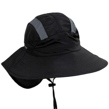 Scala | Natalie Nylon Trail Hat | 106435 | lead | BLACK