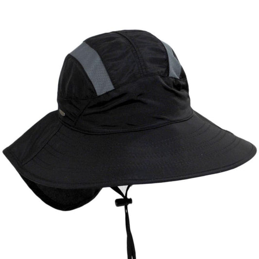 Scala | Natalie Nylon Trail Hat | 106435 | lead | BLACK