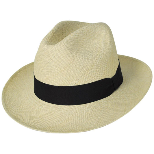 Jaxon Hats | Brisa Grade 4 Panama Straw Fedora Hat | 127107 | lead | NATURAL