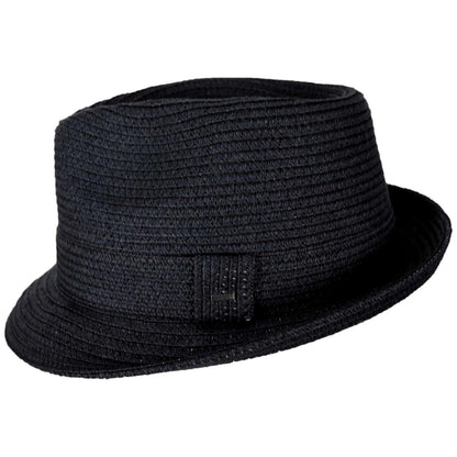 Bailey 1922 | Billy Braided Toyo Straw Fedora Hat - Classic Colors | 127843 | profile | BLACK