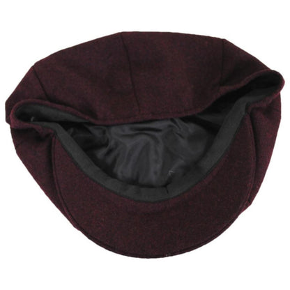 Jaxon Hats | Harlem Wool Blend Newsboy Cap | 167791 | under | BURGUNDY