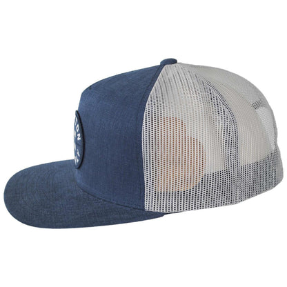 BRIXTON HATS | Oath Trucker Snapback Baseball Cap | 201704 | profile | BLUE CHAMBRAY/WHITE