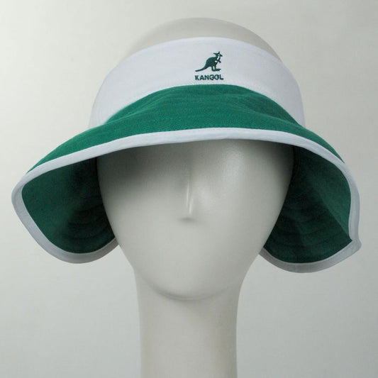 Kangol | Golf Sun Visor | 195606 | front | GREEN/WHITE