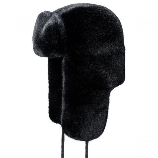 Kangol | Faux Fur Trapper Hat | 106827 | lead | BLACK