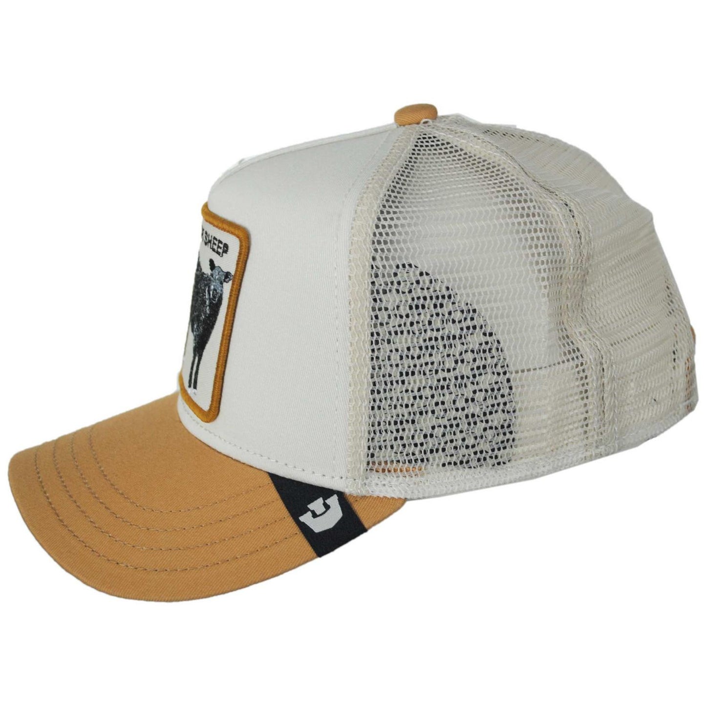 Goorin Bros | Kid's Black Sheep Mesh Trucker Snapback Baseball Cap | 508906 | profile | CHALK/HEAT