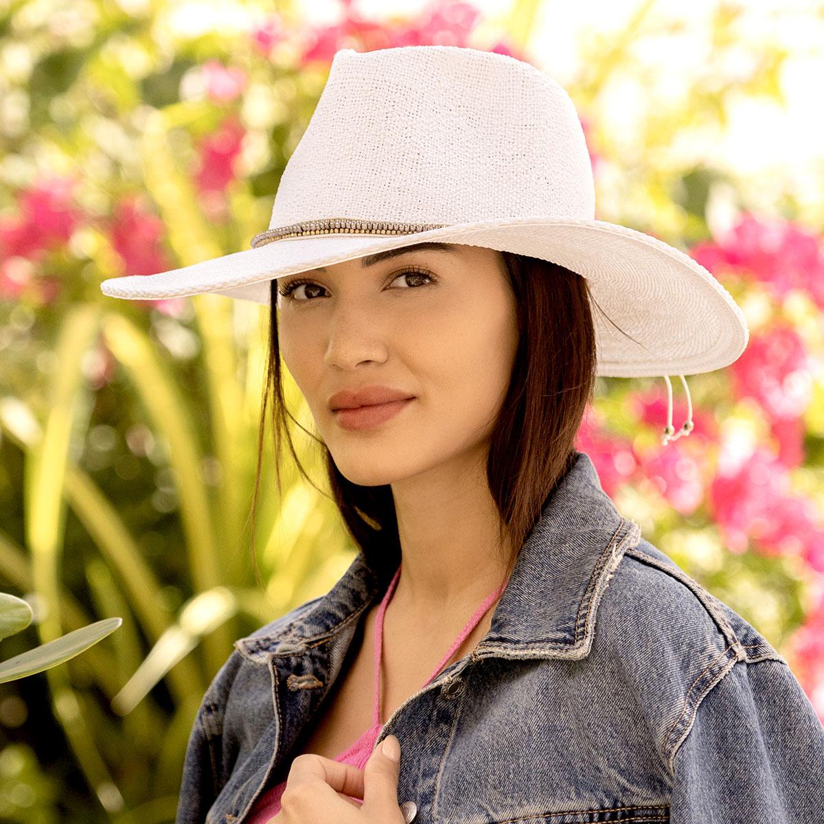 NIKKI BEACH | Monte Carlo Toyo Straw Rancher Hat | 102789 | lsftwo | WHITE