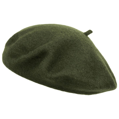 Village Hat Shop | Wholesale Wool Fashion Beret B2B Pre-Pack | B2B152500 | lead | OLIVE GREEN