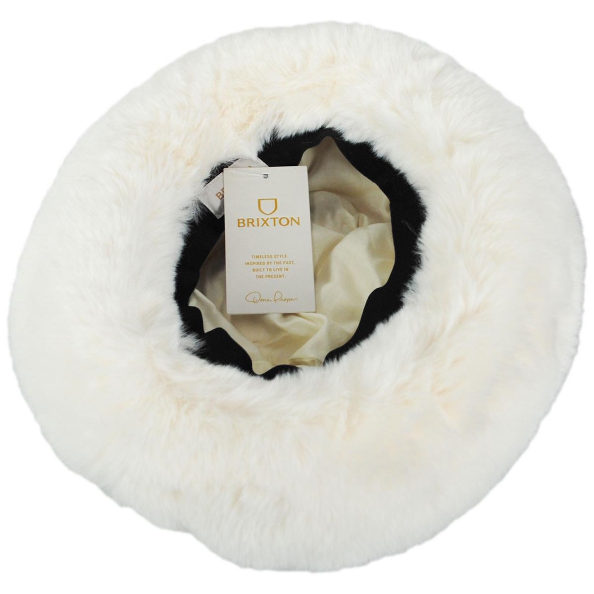 BRIXTON HATS | Dion Faux Fur Winter Bucket Hat | 185556 | under | OFF WHITE