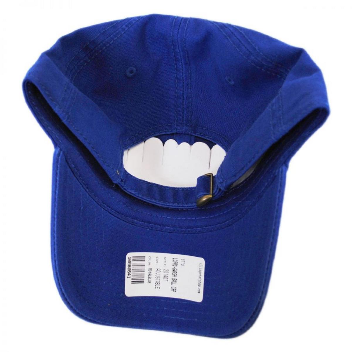 Otto | LoPro Washed Cotton Twill Strapback Baseball Cap Dad Hat | 201407 | under | ROYAL BLUE