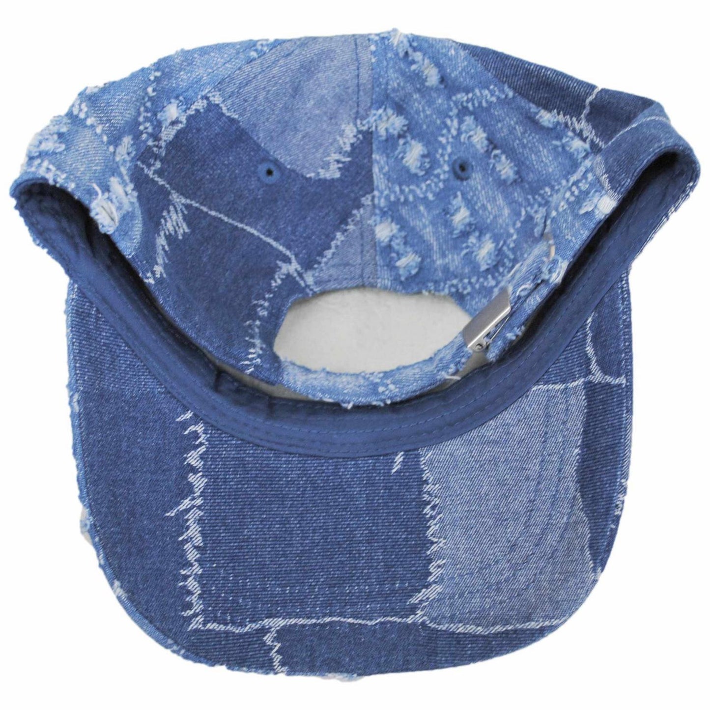 Kangol | Denim Mashup Strapback Baseball Cap Dad Hat | 201132 | under | MEDIUM BLUE