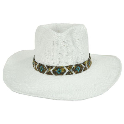Nikki Toyo Straw Fedora Hat