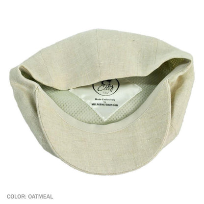 City Sport Caps | Linen Newsboy Cap | 175040 | under | OATMEAL