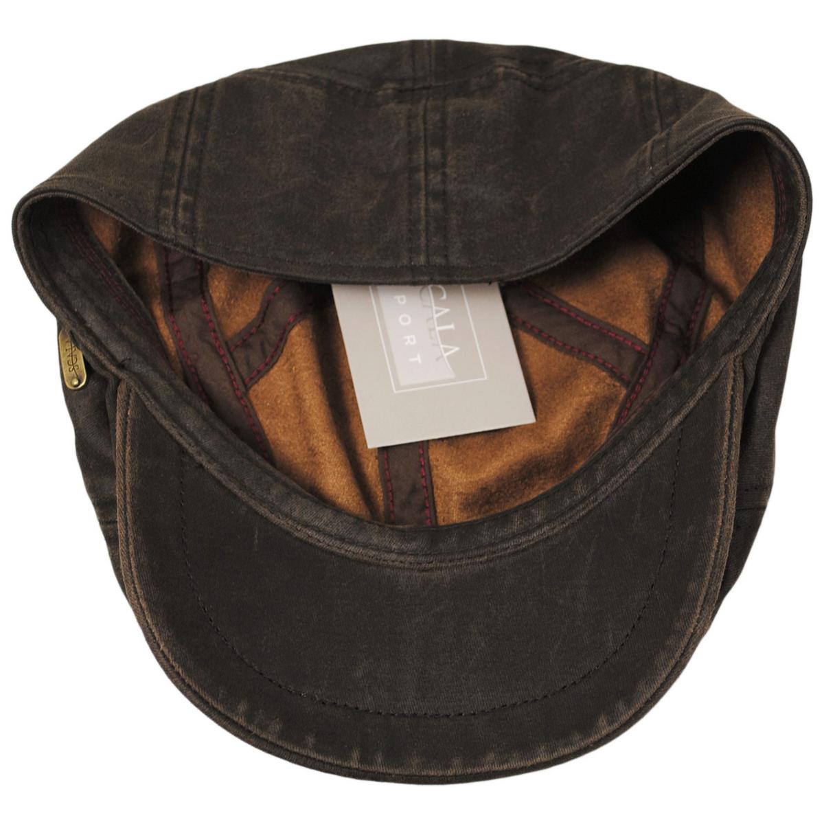 Scala | Weathered Cotton Ivy Cap | 160226 | under | BROWN