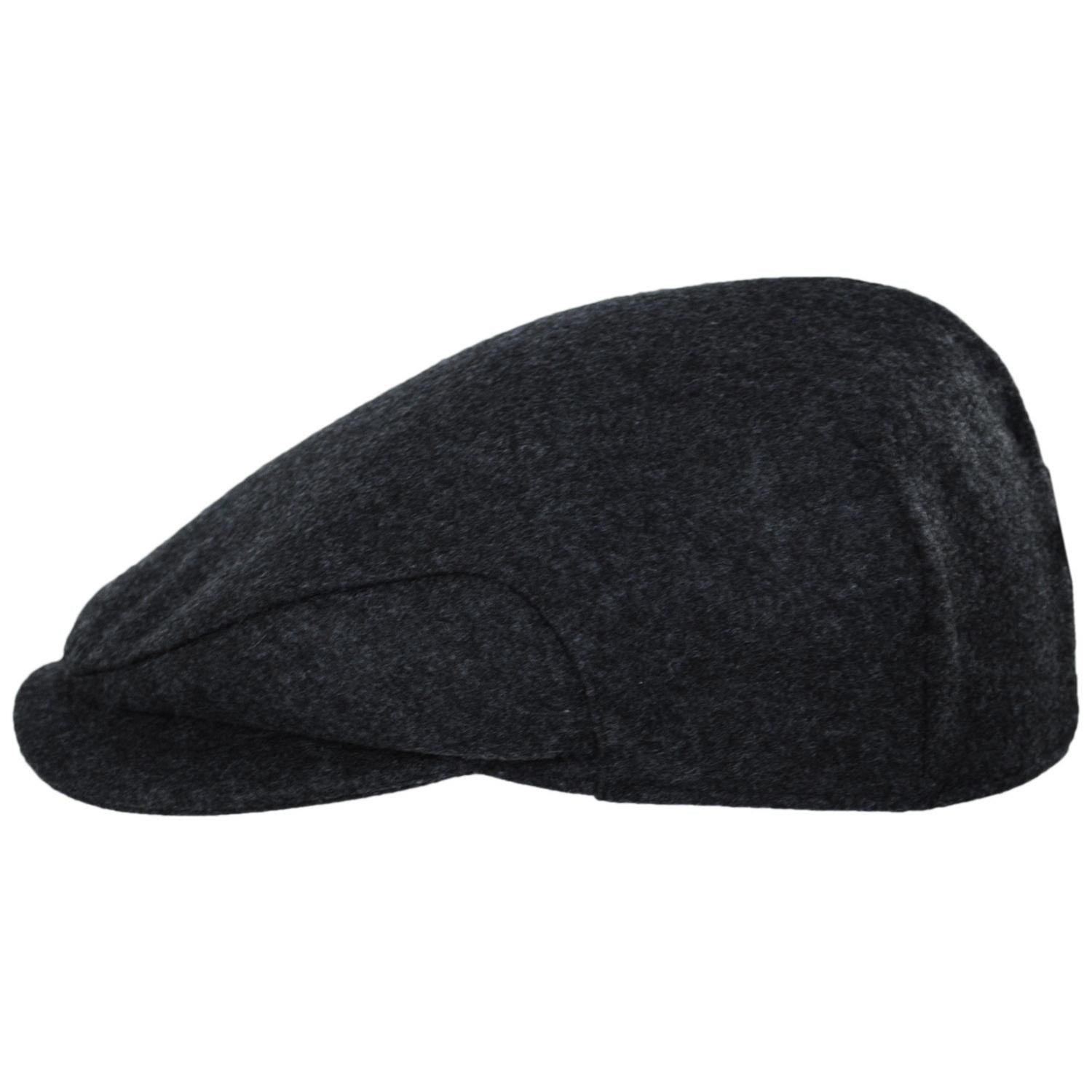 Baskerville Hat Company | Grantham Melange Wool Ivy Cap | 167657 | profile | CHARCOAL