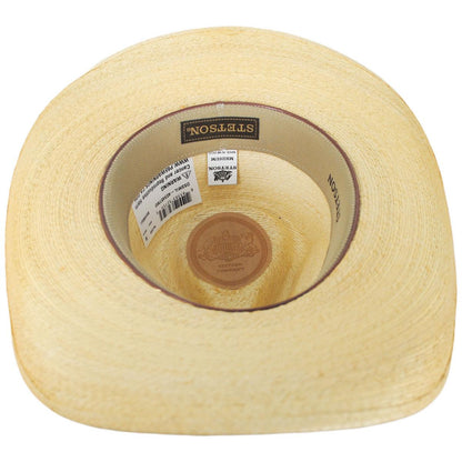 Stetson | Stetson Sawmill Palm Leaf Straw Western Hat | 126969 | under | NATURAL TAN