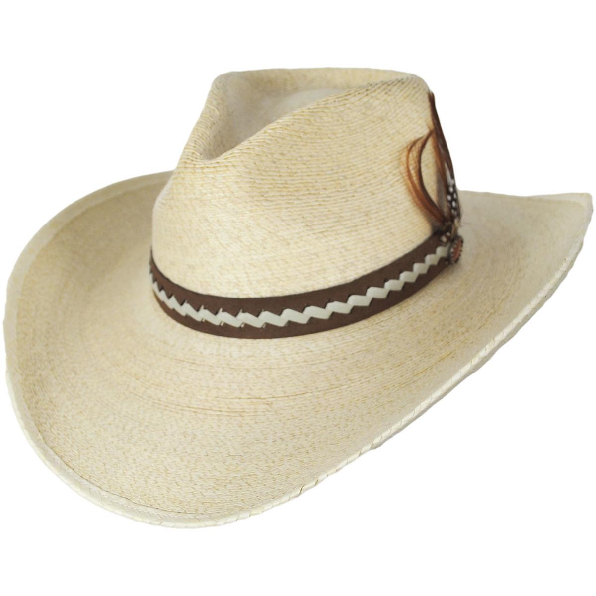 Charlie 1 Horse | Road Runner Palm Straw Outback Hat | 101679 | lead | TOASTED