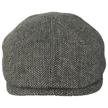Bailey 1922 | Arley Wool Blend Herringbone 8 Panel Cap - Kelp | 167216FW24 | front | KELP