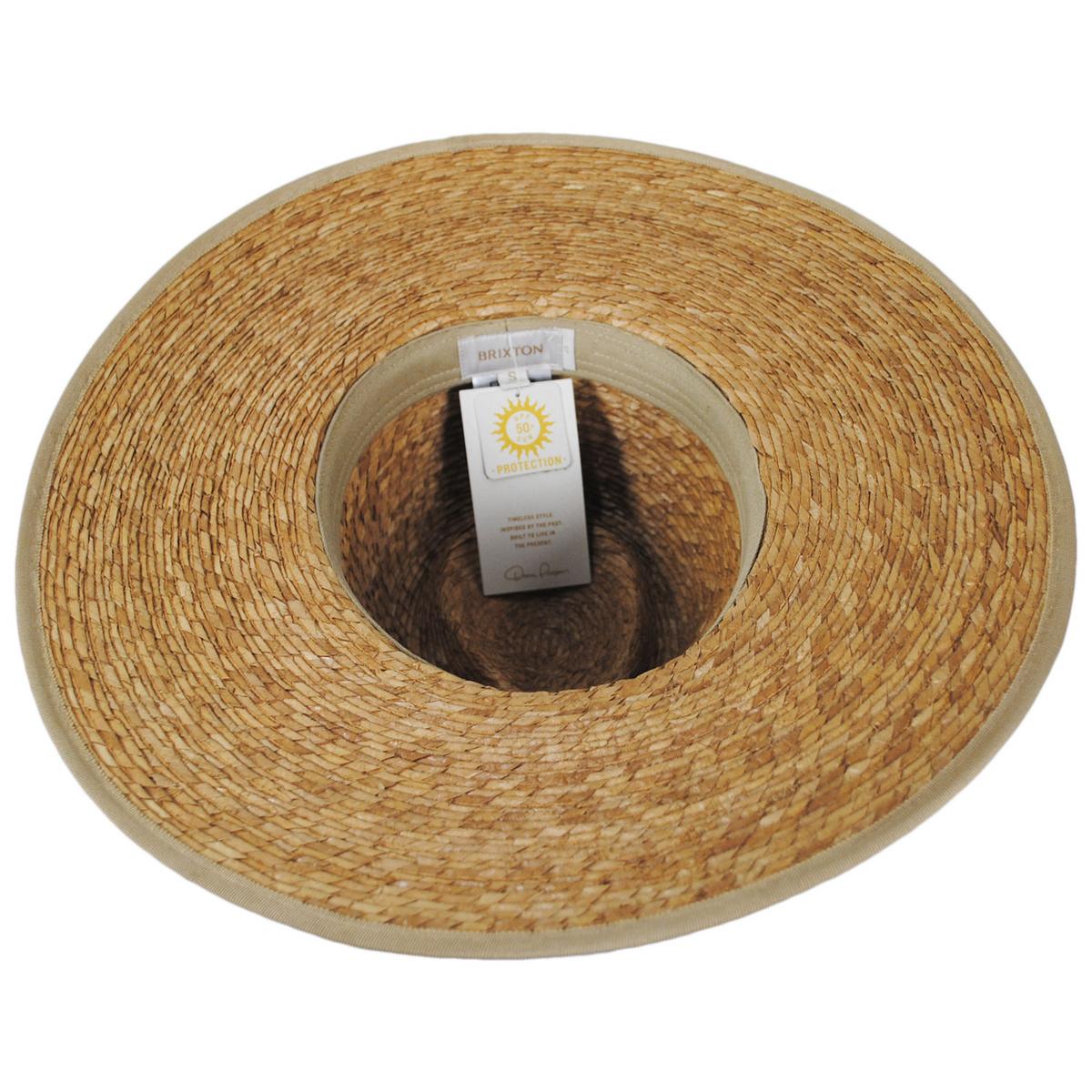 Jo Palm Straw Rancher Fedora Hat