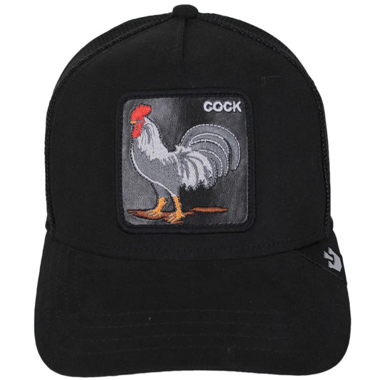 Goorin Bros | Cock Micro Suede Mesh Trucker Snapback Baseball Cap | 200667 | front | BLACK