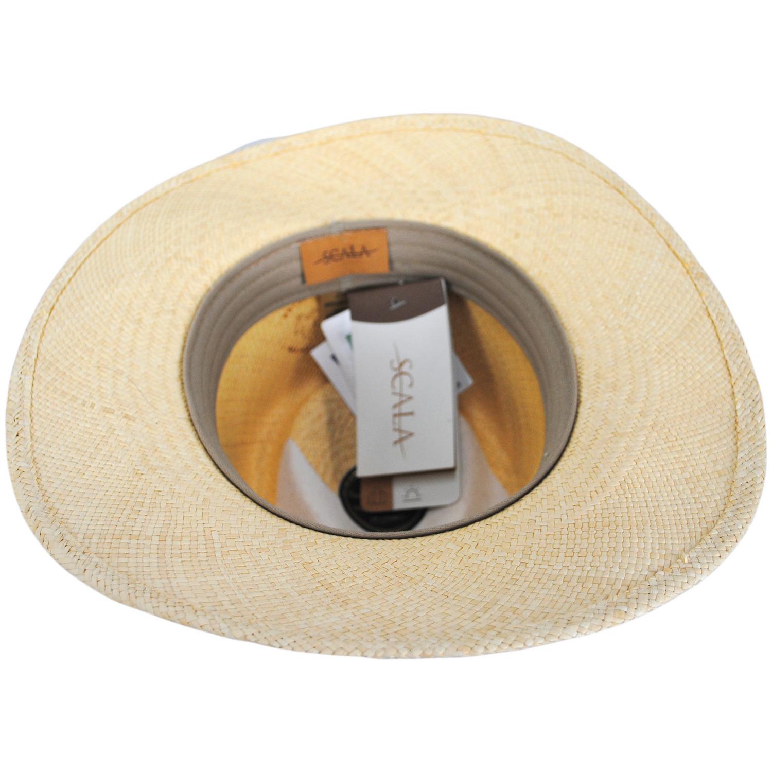 Scala | Braided Band Panama Straw Outback Hat | 126149 | under | NATURAL