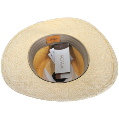 Scala | Braided Band Panama Straw Outback Hat | 126149 | under | NATURAL