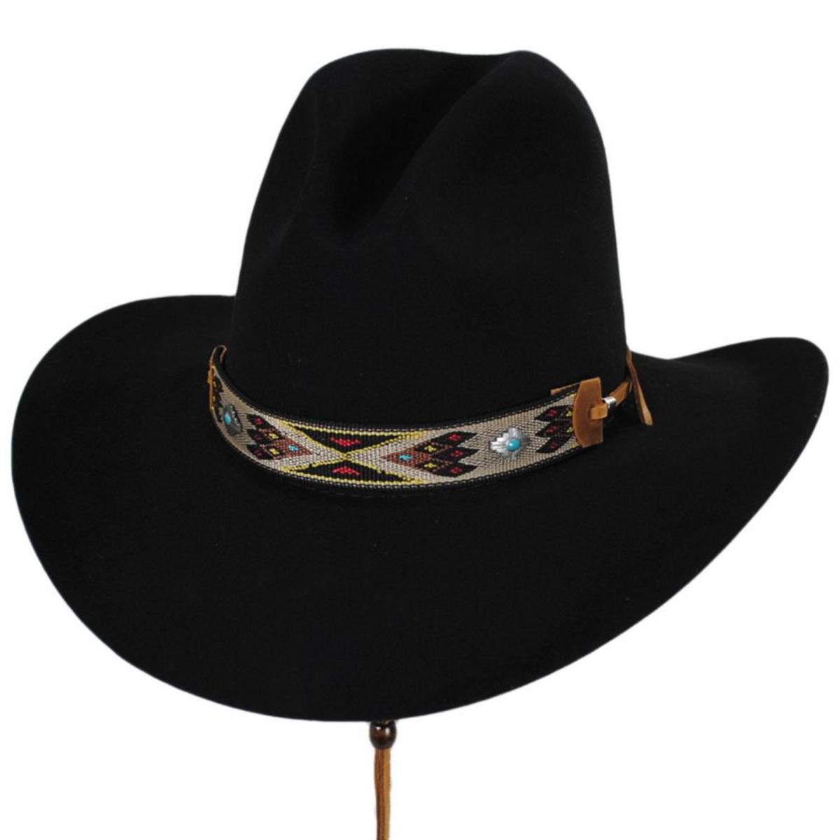 Renegade | Hickstead Wool Felt Western Hat | 130386 | lead | BLACK