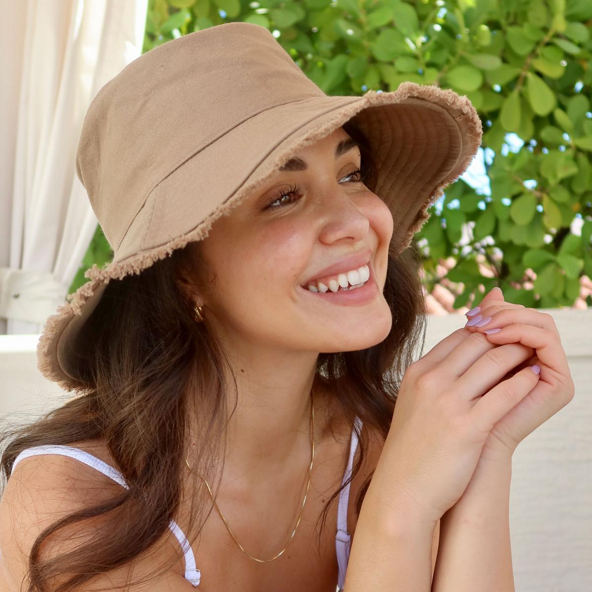 Physician Endorsed | Castaway Cotton Sun Hat | 108708 | lsfone | TAUPE
