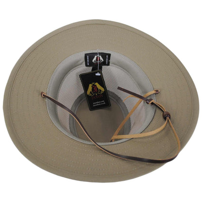 Jaxon Hats | Mesh Crown Aussie Hat | 147249 | under | KHAKI