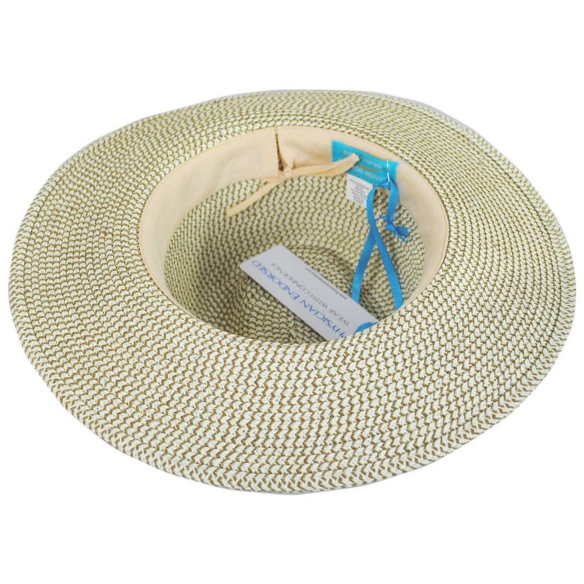 Physician Endorsed | Esme Toyo Braid Fedora Hat | 102698 | under | WHITE TWEED