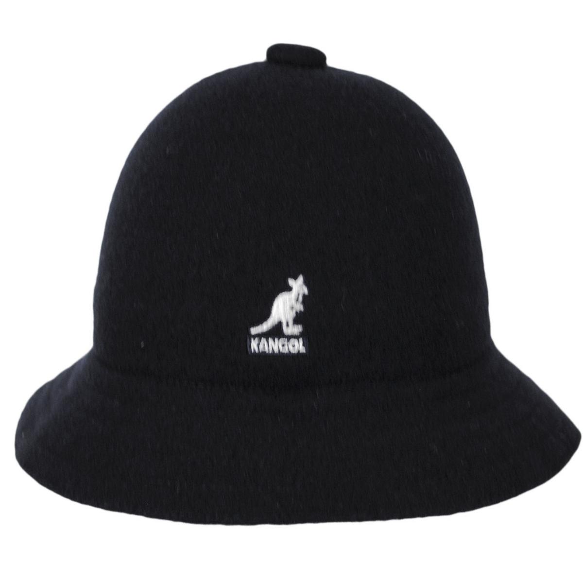 Kangol | Wool Casual Bucket Hat | 185808 | front | BLACK