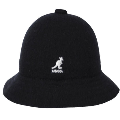 Kangol | Wool Casual Bucket Hat | 185808 | front | BLACK
