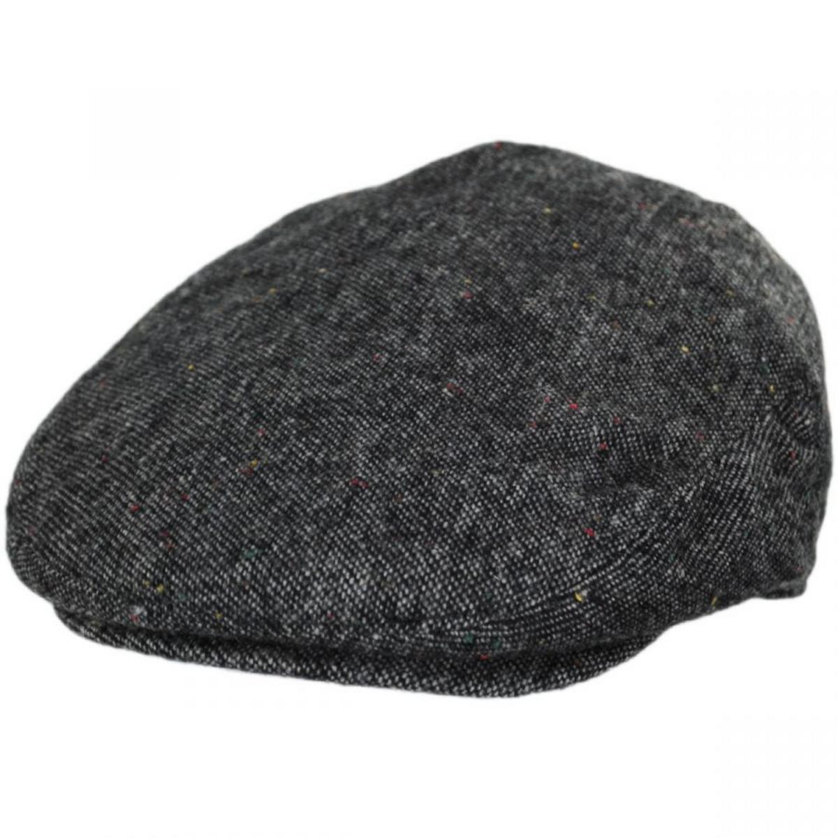 Jaxon Hats | Confetti Tweed Wool Blend Ivy Cap | 167566 | lead | BLACK/MULTI