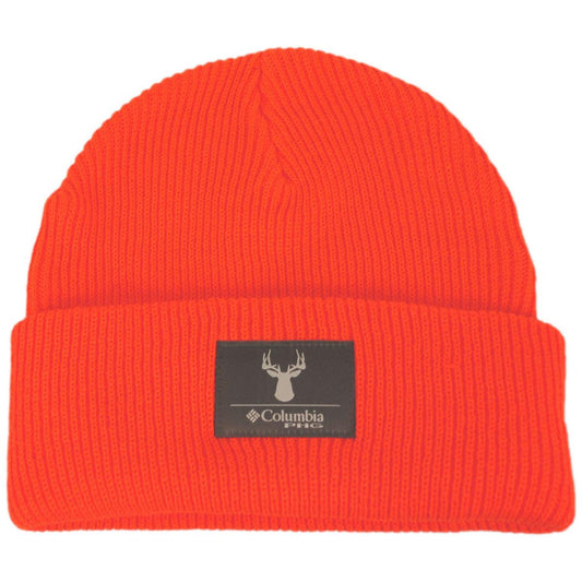 Columbia Sportswear | PHG Patch Acrylic Knit Cuffed Beanie Hat | 500748 | lead | BLAZE