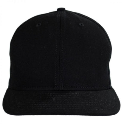 HeadShots by KC Caps | US Made 6-Panel Cotton Snapback Baseball Cap | 200525 | front | BLACK