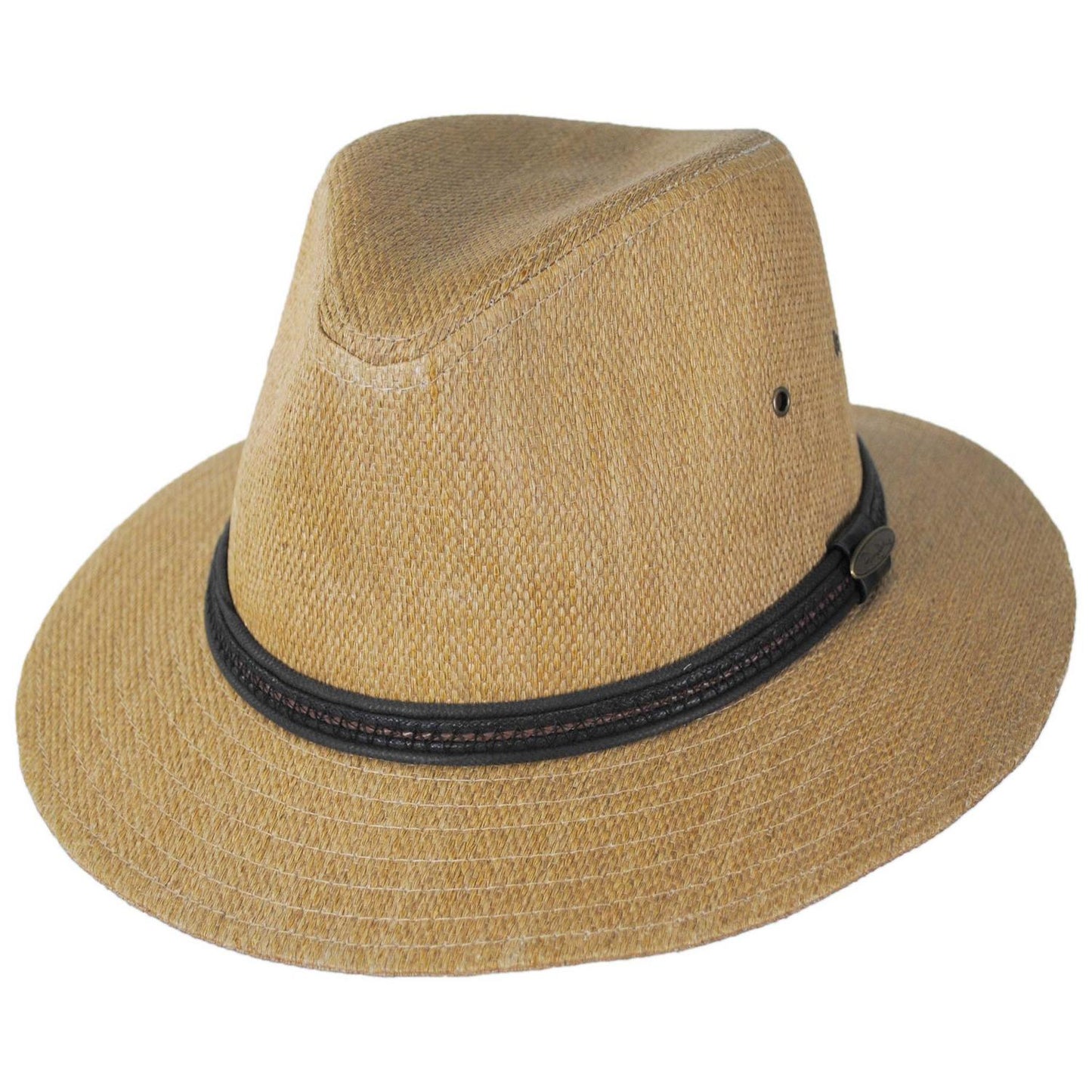 Panama Jack | Tulum Toyo Straw Safari Fedora Hat | 126355 | lead | TEA