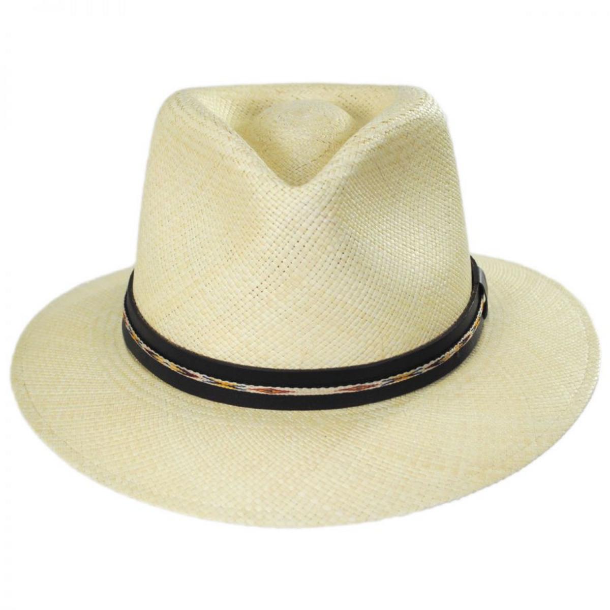 Bailey 1922 | Stansfield Panama Straw Fedora Hat | 127850 | front | NATURAL